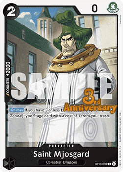 Saint Mjosgard (OP13-092) - Promos: Carrying on his Will (Common) [OP13P-092]