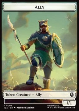 Ally Token (W 1/1) // Soldier Token (R 2/2) (V.1) - Magic: The Gathering | Avatar: The Last Airbender: Tokens (Token) [TTLA-ET 5/2]