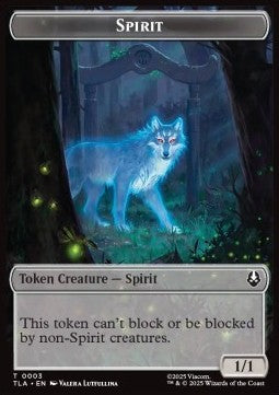 Spirit Token (C 1/1) // Clue Token - Magic: The Gathering | Avatar: The Last Airbender: Tokens (Token) [TTLA-T 3/15]