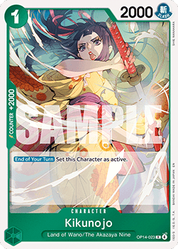 Kikunojo (OP14-023) - The Azure Sea's Seven (Rare) [OP14-023]