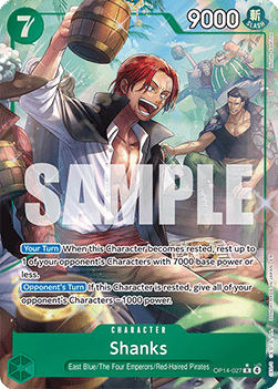 Shanks (OP14-027) (V.2) - The Azure Sea's Seven (Alternate Art) [OP14-027]