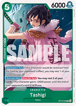 Tashigi (OP14-029) - The Azure Sea's Seven (Rare) [OP14-029]