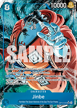 Jinbe (OP14-049) (V.2) - The Azure Sea's Seven (Alternate Art) [OP14-049]