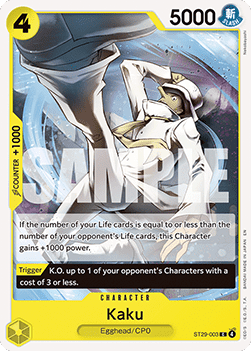 Kaku (ST29-003) (V.1) - Starter Deck: Egghead (Common) [ST29-003]