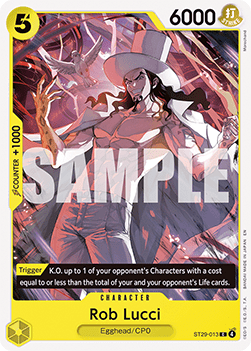 Rob Lucci (ST29-013) (V.1) - Starter Deck: Egghead (Common) [ST29-013]