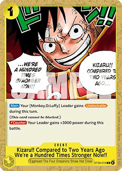 Kizaru!! Compared to Two Years Ago We're a Hundred Times Stronger Now!! (ST29-016) - Starter Deck: Egghead (Common) [ST29-016]