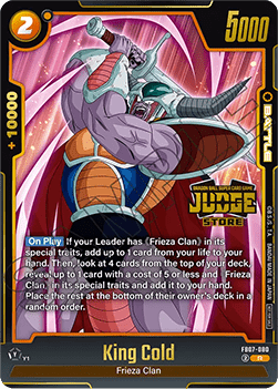 King Cold (FB07-080)  (V.2 - Rare) - Judge Promos [Fusion World] (Rare) [JPFW-FB07-080]