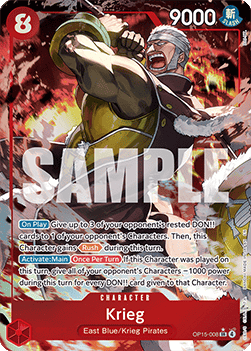 Krieg (OP15-008) (V.2) - Adventure on Kami’s Island (Alternate Art) [OP15-008]