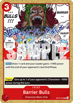 Barrier Bulls (OP15-019) - Adventure on Kami’s Island (Uncommon) [OP15-019]