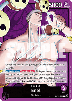 Enel (OP15-058) (V.1) - Adventure on Kami’s Island (Leader) [OP15-058]
